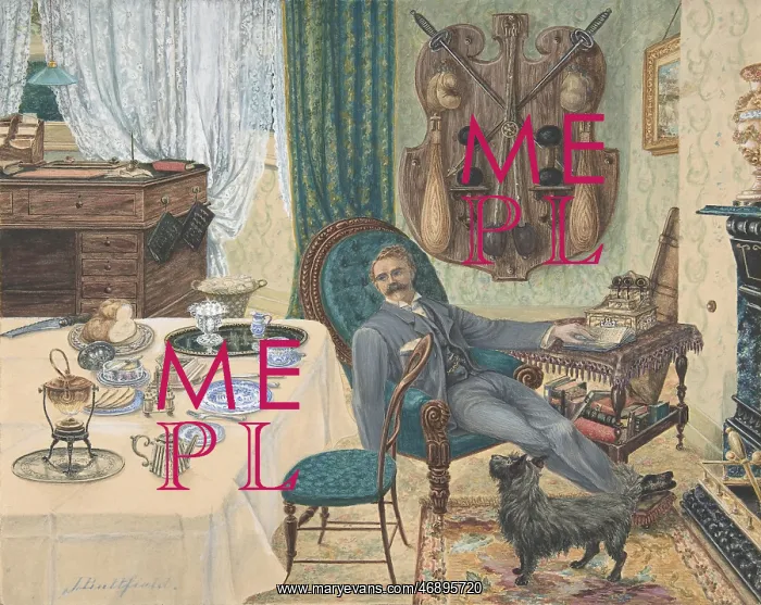 : A Bachelor in His Study (The Sportsman's Breakfast) : A Bachelor in His Study (The Sportsman's Breakfast)