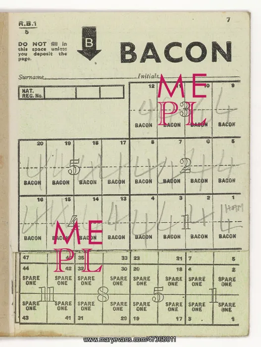  : BACON RATION COUPONS