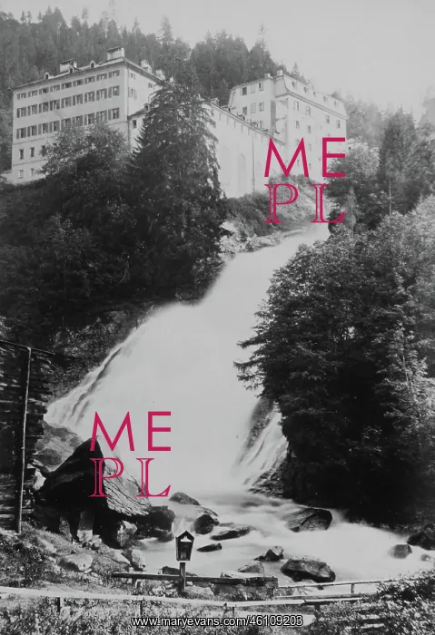 : Bad Gastein. Waterfall at the Grabenmuhle : Bad Gastein. Waterfall at the Grabenmuhle