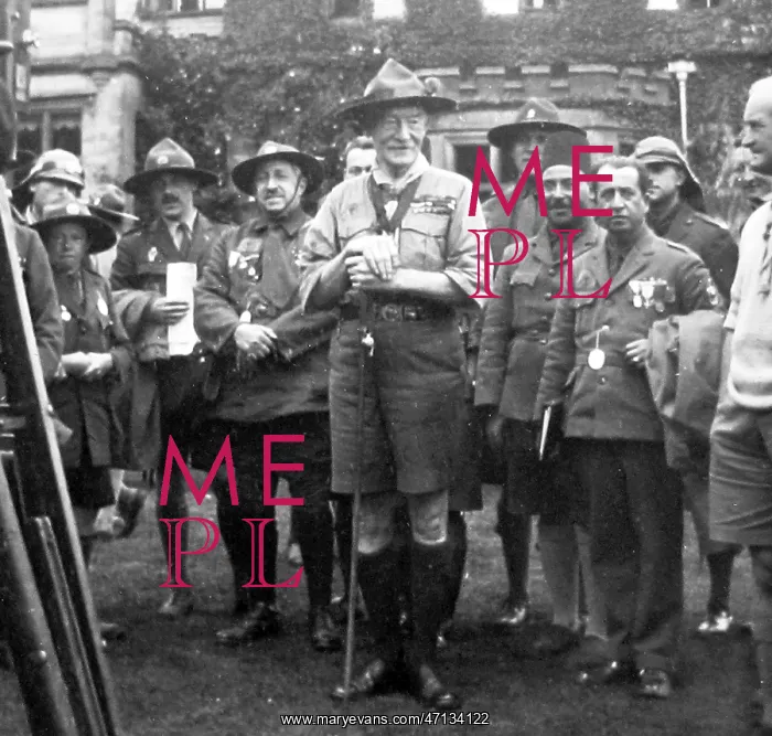 : Baden Powell at the 3rd World Jamboree held at : Baden Powell at the 3rd World Jamboree held at