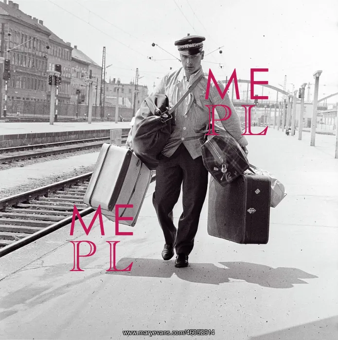: Baggage porter at Vienna West station : Baggage porter at Vienna West station