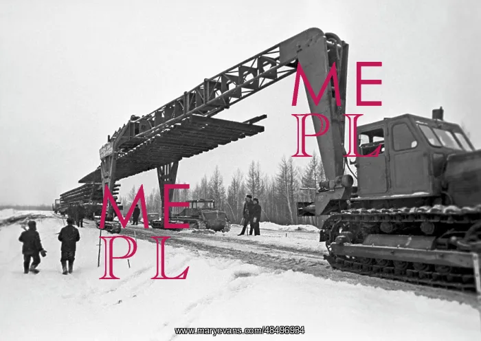 : Baikal-Amur-Mainline construction, 1972 : Baikal-Amur-Mainline construction, 1972