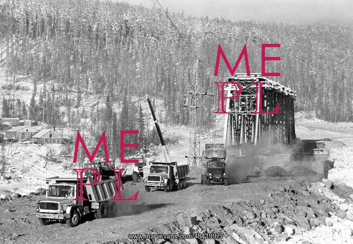 : Baikal-Amur Mainline construction, 1975 : Baikal-Amur Mainline construction, 1975