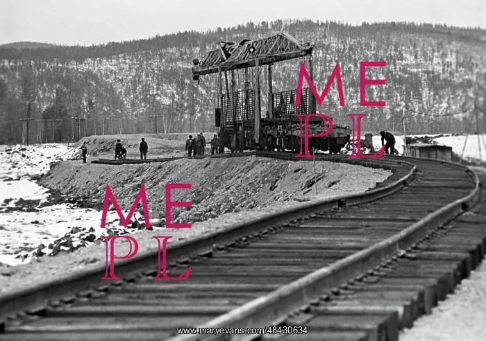 : Baikal-Amur Mainline construction, 1975 : Baikal-Amur Mainline construction, 1975