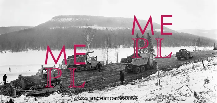 : Baikal-Amur Mainline construction, 1976 : Baikal-Amur Mainline construction, 1976