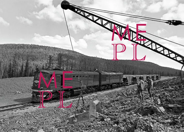  : Baikal-Amur Mainline construction, 1977