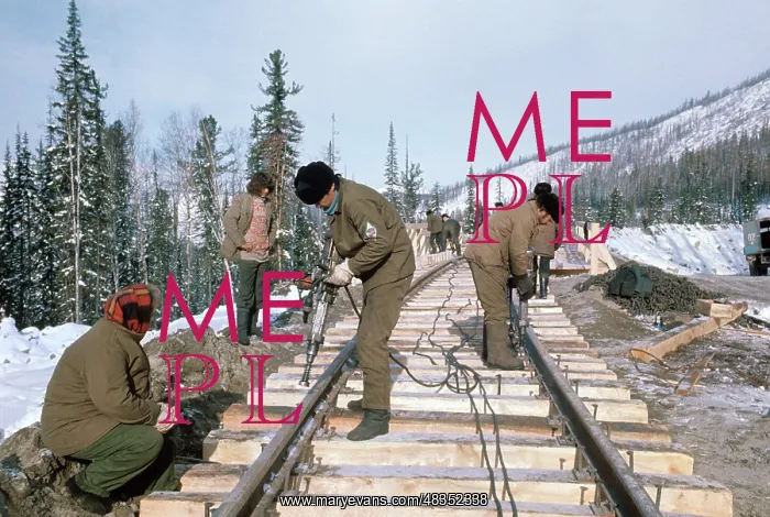 : Baikal-Amur Mainline construction, 1978 : Baikal-Amur Mainline construction, 1978