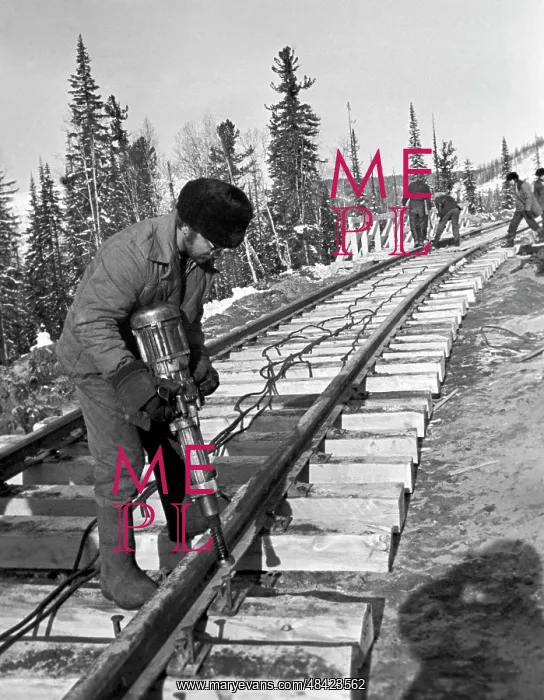 : Baikal-Amur Mainline construction, 1978 : Baikal-Amur Mainline construction, 1978