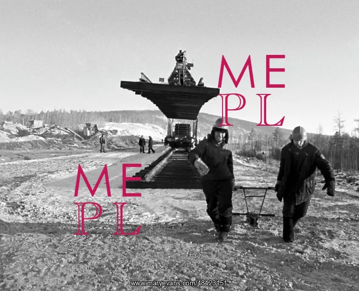 : Baikal-Amur Mainline construction, 1980 : Baikal-Amur Mainline construction, 1980