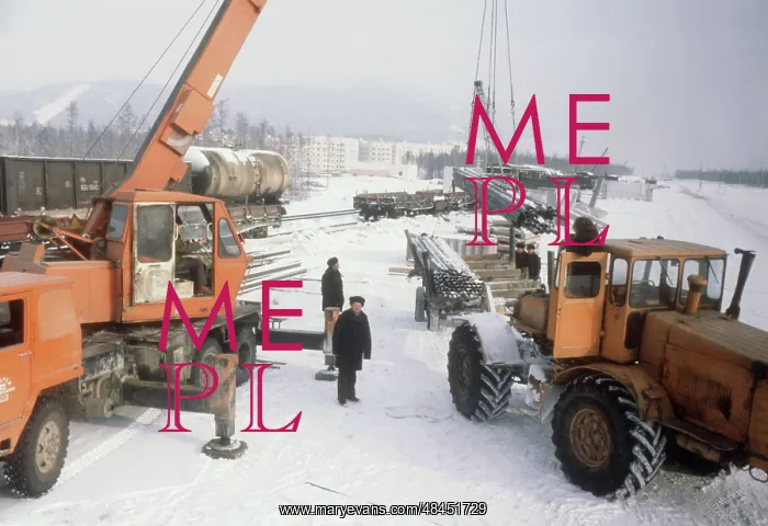 : Baikal-Amur Mainline construction, 1980 : Baikal-Amur Mainline construction, 1980