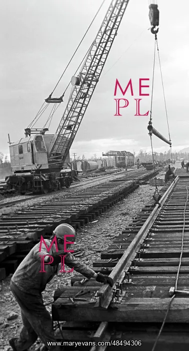 : Baikal-Amur Mainline under construction, 1980 : Baikal-Amur Mainline under construction, 1980