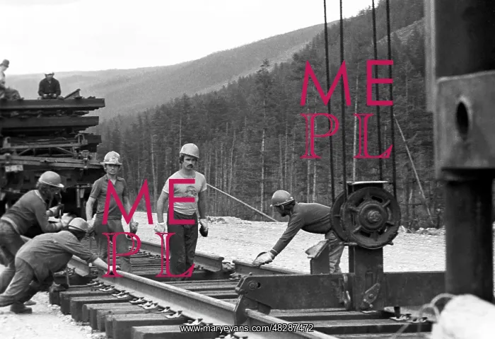 : Baikal-Amur Mainline construction, 1984 : Baikal-Amur Mainline construction, 1984