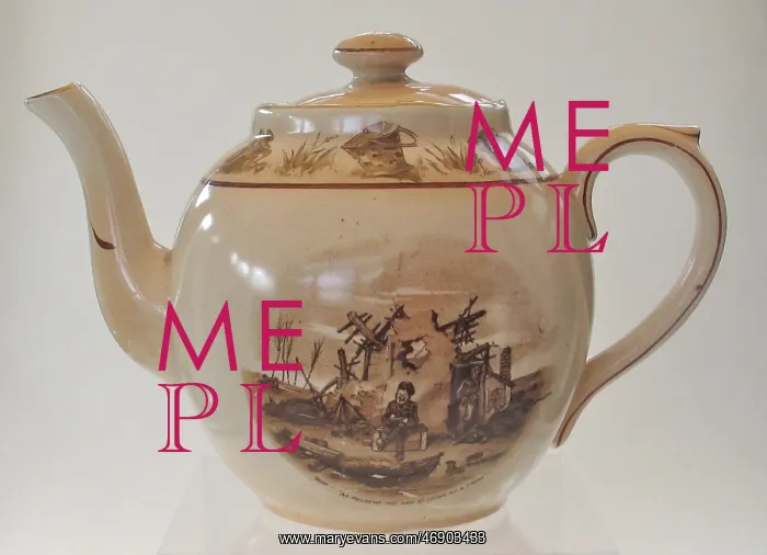 : Bairnsfather Ware teapot, WW1 : Bairnsfather Ware teapot, WW1