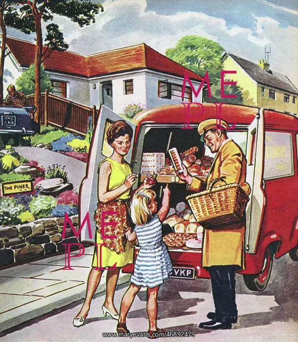  : The Baker. People You See, from Teddy Bear magazine, 1965