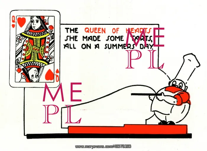 : Baker's shop window design, Queen of Hearts : Baker's shop window design, Queen of Hearts