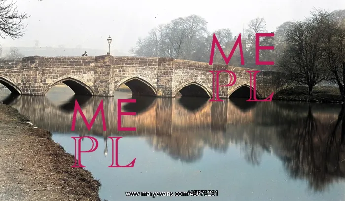 : Bakewell, Derbyshire, bridge over R. Wye : Bakewell, Derbyshire, bridge over R. Wye