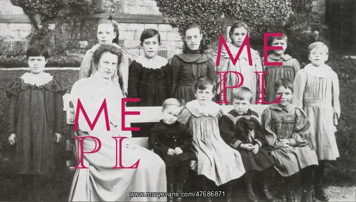 : Bakewell Workhouse - Children and Matron : Bakewell Workhouse - Children and Matron