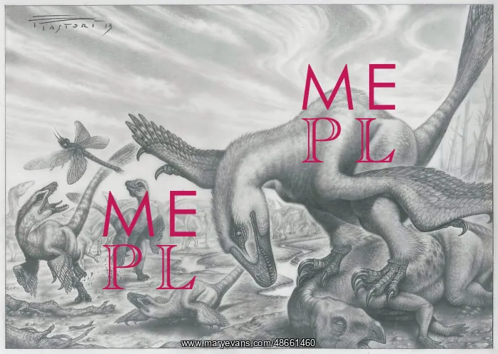: Balaur bondoc atop it's recent kill, a Telmatosaurus : Balaur bondoc atop it's recent kill, a Telmatosaurus