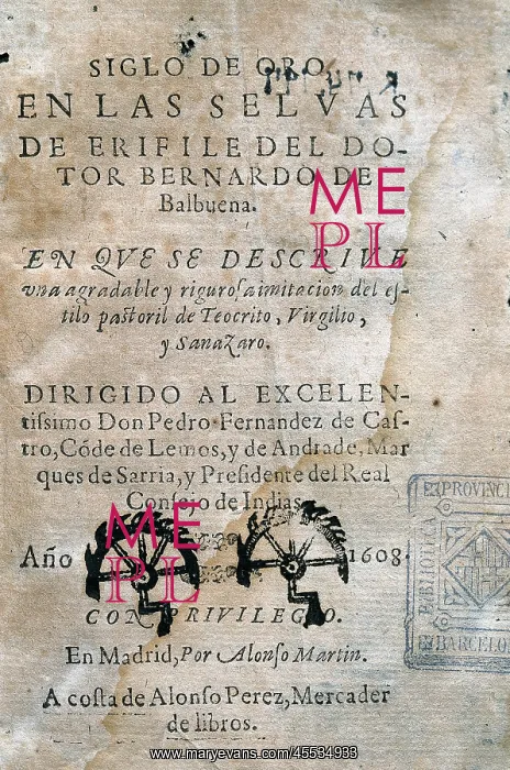 : BALBUENA, Bernardo de (1568-1627) : BALBUENA, Bernardo de (1568-1627)