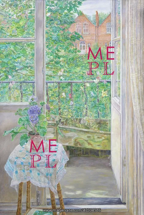 : Balcony View and Primula : Balcony View and Primula