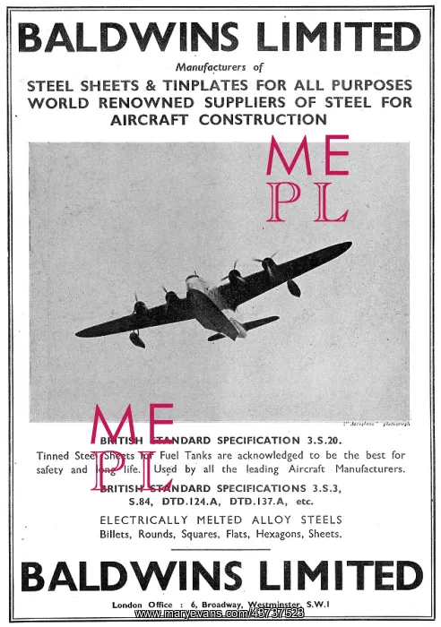 : Baldwins Metals For Aircraft : Baldwins Metals For Aircraft