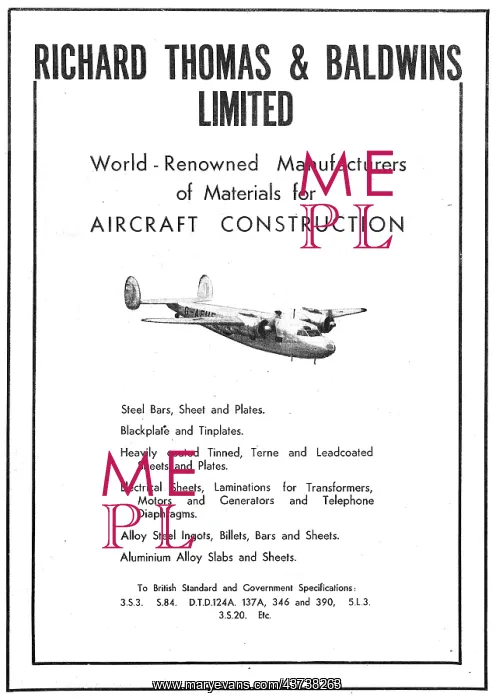 : Baldwins Metals For Aircraft : Baldwins Metals For Aircraft