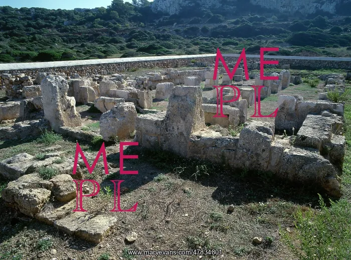 : Balearic Islands, Menorca, Alaior. Paleochristian Basilica : Balearic Islands, Menorca, Alaior. Paleochristian Basilica