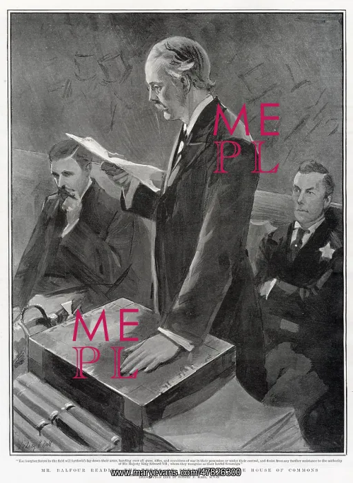 : Balfour Reading the Term of Surrender 1902 : Balfour Reading the Term of Surrender 1902