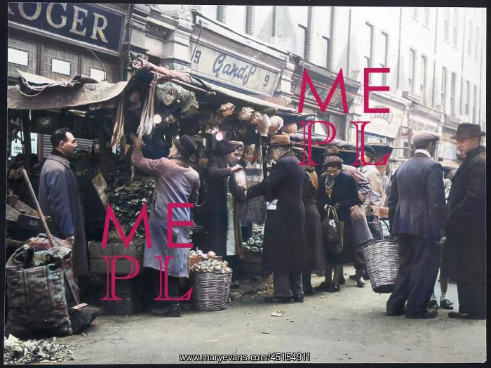 : BALHAM MARKET / 1950'S : BALHAM MARKET / 1950'S