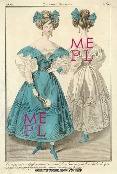 : BALL DRESS FOR 1830 : BALL DRESS FOR 1830