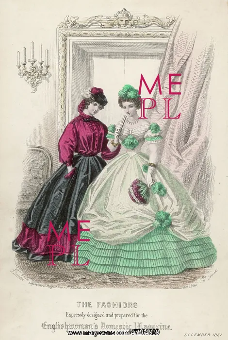 : BALL DRESS 1861 : BALL DRESS 1861