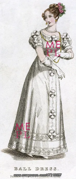 : Ball Dress Dec. 1824 : Ball Dress Dec. 1824