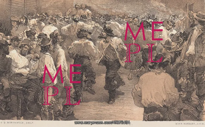 : A BALL IN THE MINES, 1857, an illustration : A BALL IN THE MINES, 1857, an illustration