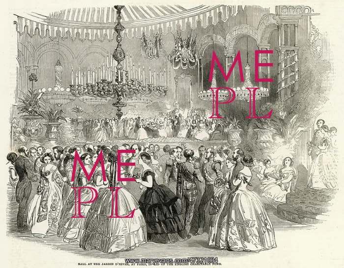 : BALL AT PARIS 1854 : BALL AT PARIS 1854