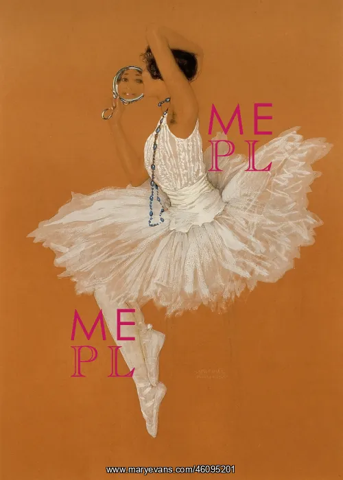 : Ballerina and mirror by Raphael Kirchner : Ballerina and mirror by Raphael Kirchner