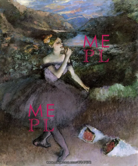 : Ballerina Takes a Bow, by Degas : Ballerina Takes a Bow, by Degas