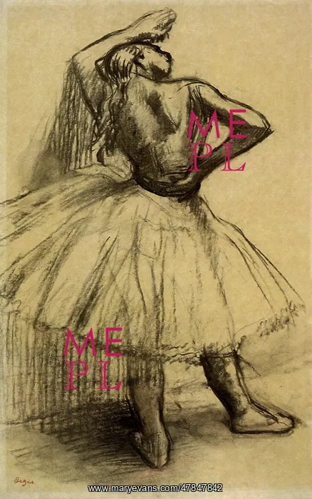 : Ballerina Takes a Break, by Degas : Ballerina Takes a Break, by Degas