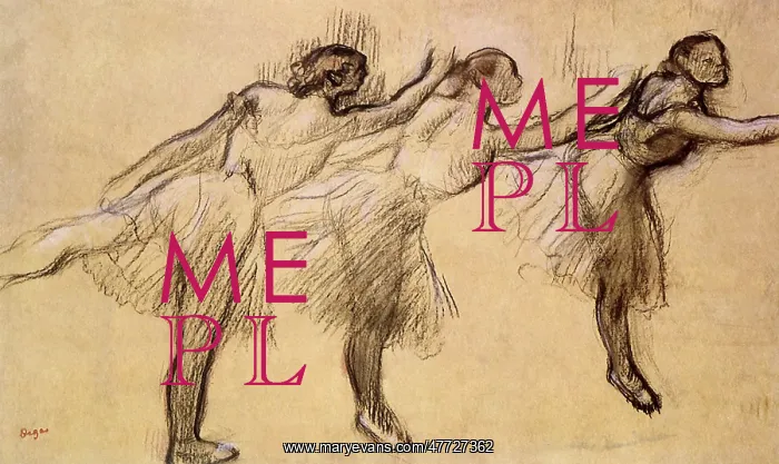  : Ballerinas in Arabesque, by Degas