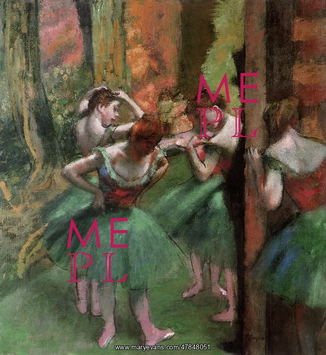 : Ballerinas Prepare, by Degas : Ballerinas Prepare, by Degas