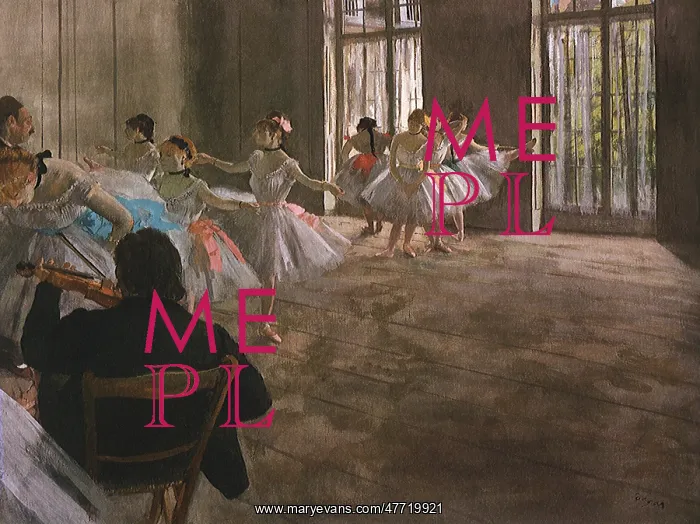  : Ballerinas at School, by Degas