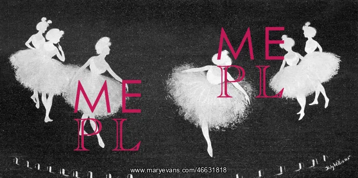 : Ballerinas in silhouette : Ballerinas in silhouette