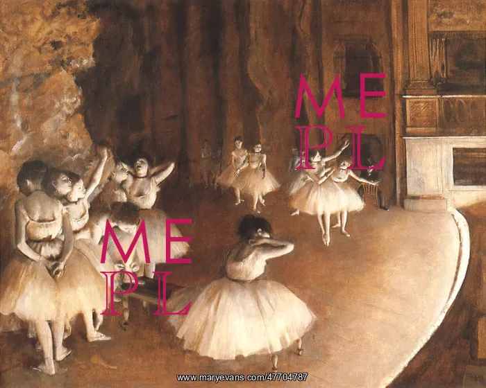  : Ballerinas Warm-Up, by Degas