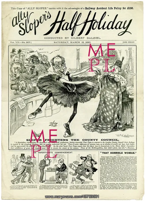 : BALLET / ALLY SLOPER 1890 : BALLET / ALLY SLOPER 1890
