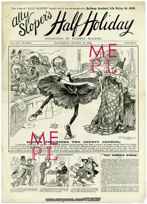 : BALLET / ALLY SLOPER 1890 : BALLET / ALLY SLOPER 1890
