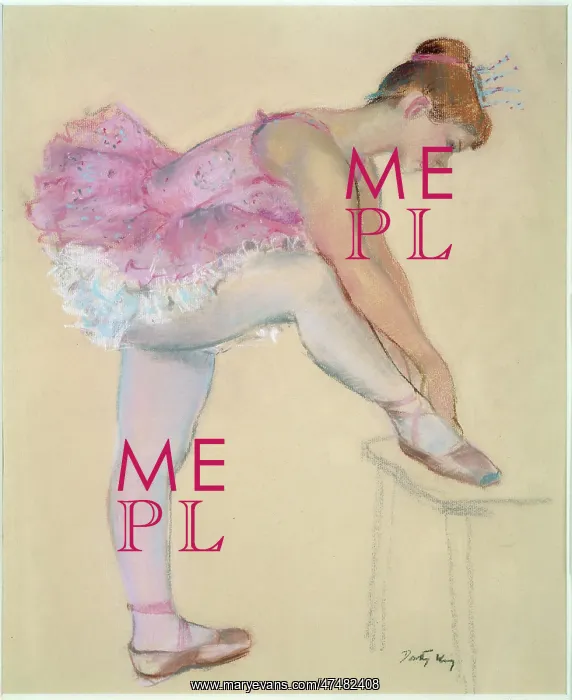 : Ballet Dancer tying her shoe : Ballet Dancer tying her shoe