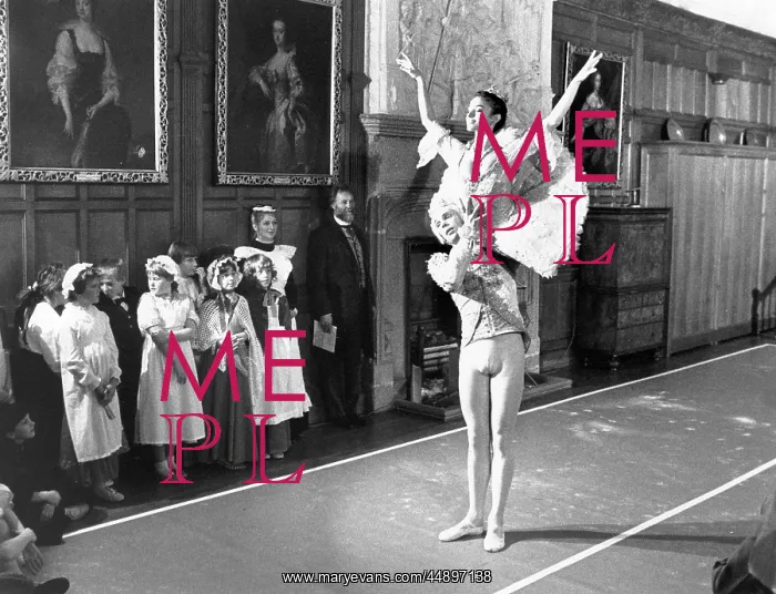 : Ballet dancers at Lanhydrock House, Cornwall : Ballet dancers at Lanhydrock House, Cornwall