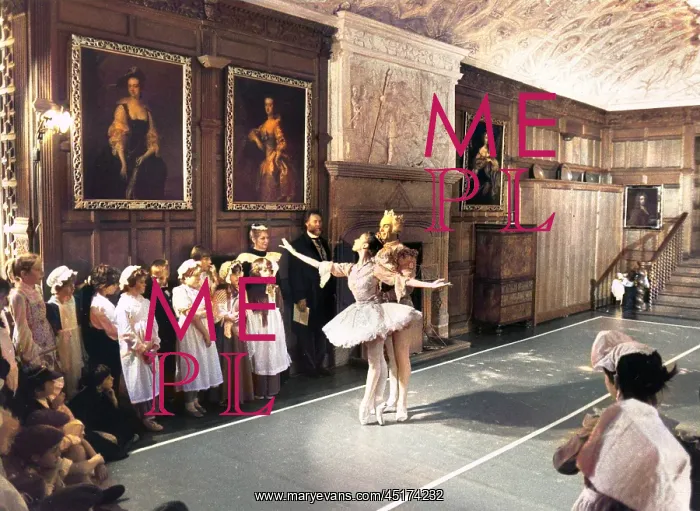 : Ballet dancers at Lanhydrock House, Cornwall : Ballet dancers at Lanhydrock House, Cornwall
