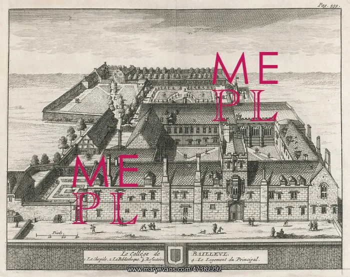 : BALLIOL COLLEGE 1675 : BALLIOL COLLEGE 1675