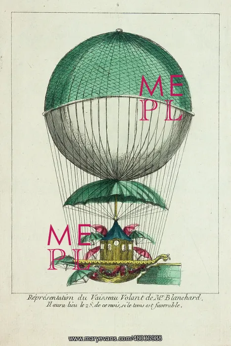 : Balloon ascent by Blanchard : Balloon ascent by Blanchard