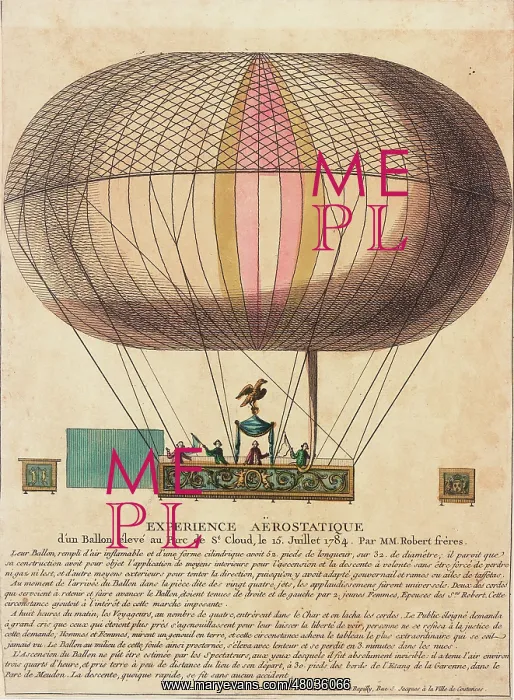 : Balloon ascent from St Cloud, Paris : Balloon ascent from St Cloud, Paris